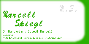 marcell spiegl business card